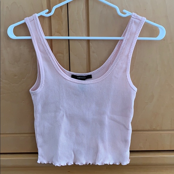 Pink Cropped Tank - Picture 1 of 2